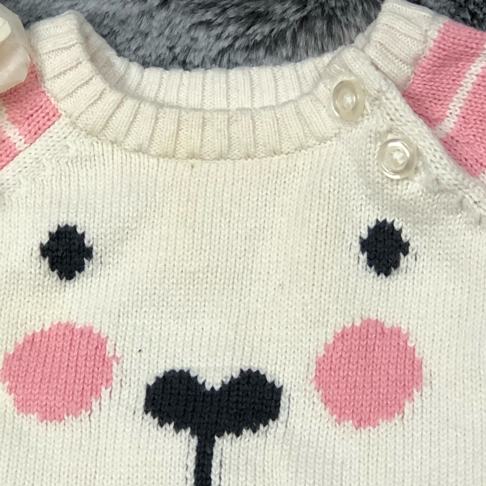 Cherokee Pink Bear Sweater Outfit size 3 months - Picture 10 of 11